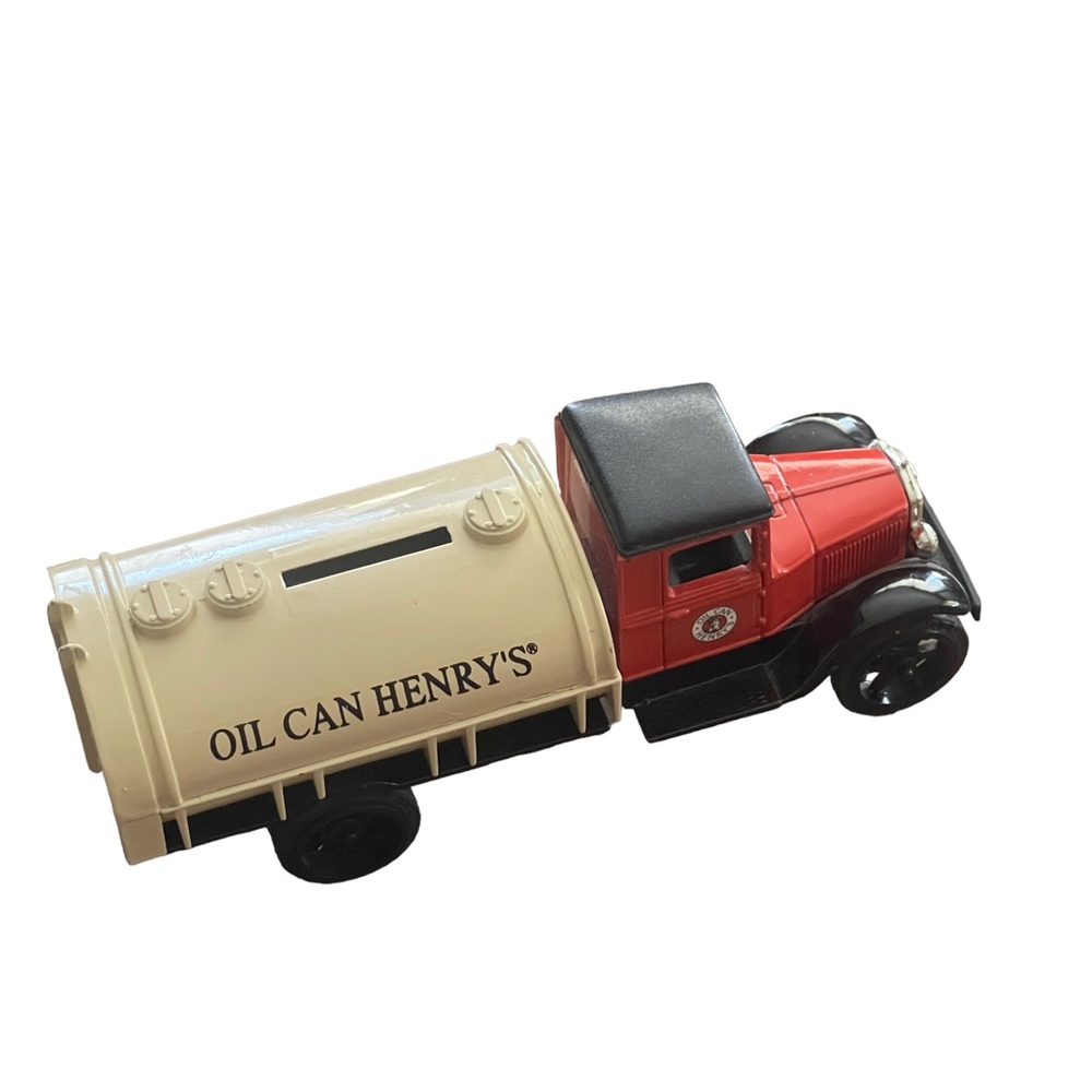 ERTL 1931 Hawkeye Oil Can Henry’s Tanker Diecast Truck Bank Metal Piggy - Picture 1 of 11